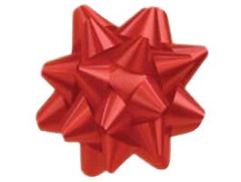 Splendorette Star Gift Bows, Red