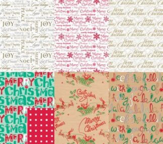 Christmas Script Bulk Wrapping Paper