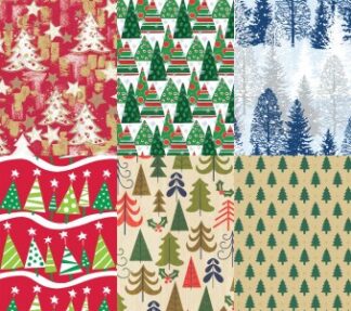 Christmas Trees Bulk Wrapping Paper