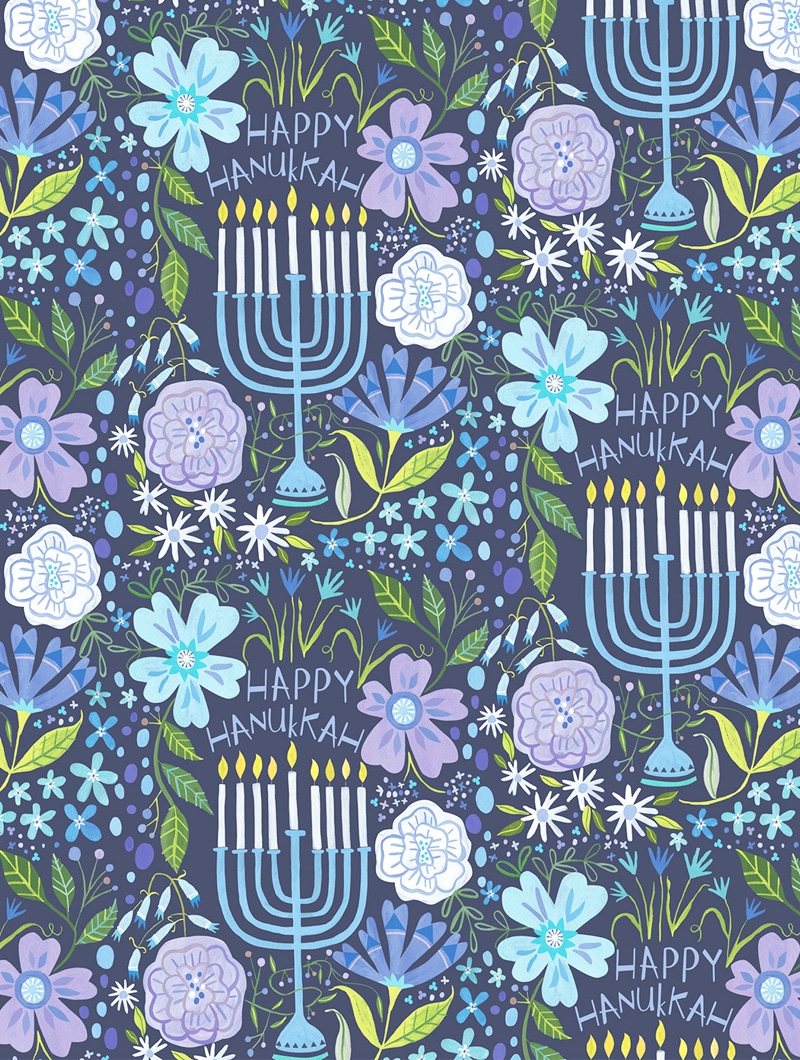 Happy Hanukkah Gift Wrap Chanuka Happy Hanukkah Variety Pack