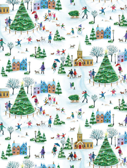 Christmas Village Bulk Wrapping Paper