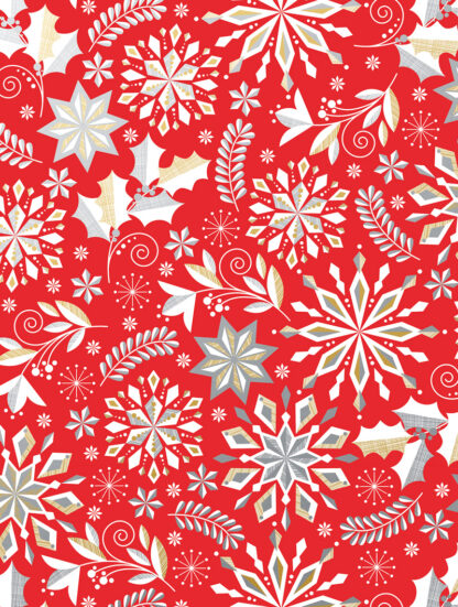 Merriment Red Bulk Wrapping Paper