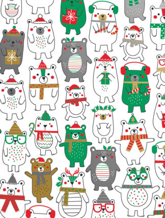 Polar Bear Fun Bulk Wrapping Paper