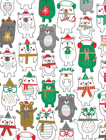 Polar Bear Fun Bulk Wrapping Paper