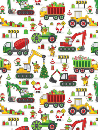 Holiday Construction Bulk Wrapping Paper