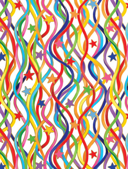 Celebration Streamers Bulk Wrapping Paper