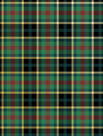 Hunter & Navy Plaid Bulk Wrapping Paper