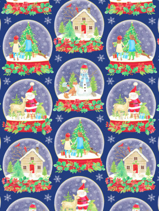 Snow Globes Bulk Wrapping Paper
