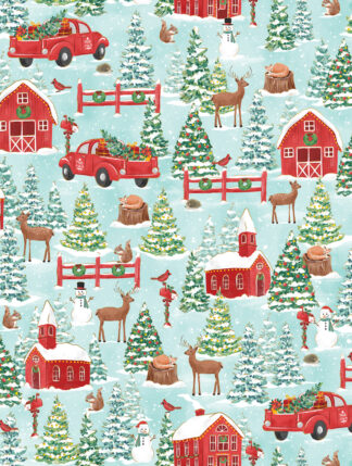 Country Christmas Bulk Wrapping Paper