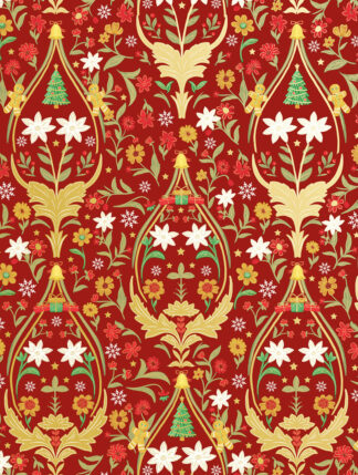 Holiday Damask Bulk Wrapping Paper