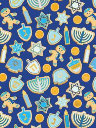 Hanukkah Cookies Bulk Wrapping Paper