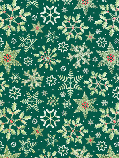 Forest Snowflakes Bulk Wrapping Paper