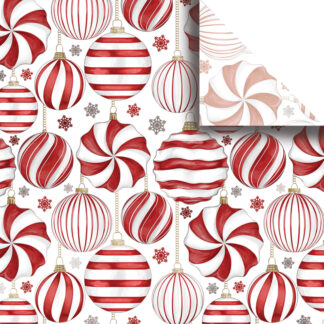 Jillson Roberts Bulk Tissue Paper - Red & White Ornaments Bulk Tissue Paper