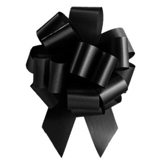 Pom Pom Pull Bows - Black Bulk Bows
