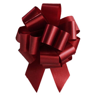 Pom Pom Pull Bows - Burgundy Bulk Bows