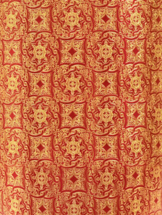 Red & Gold Medallions Bulk Wrapping Paper
