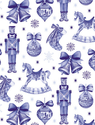 Rocking Horse Christmas Bulk Wrapping Paper