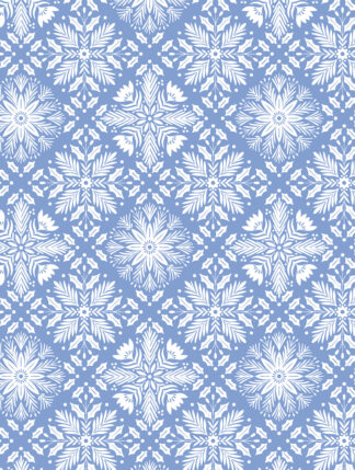 Blue Snowflakes Bulk Wrapping Paper