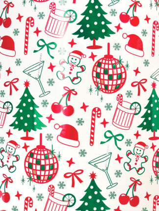 Disco Christmas Bulk Wrapping Paper