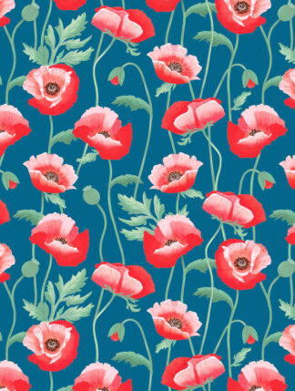 Pretty Poppies Bulk Wrapping Paper
