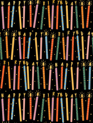 Birthday Candles Bulk Wrapping Paper