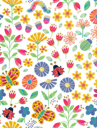 Blooms & Bugs Bulk Wrapping Paper
