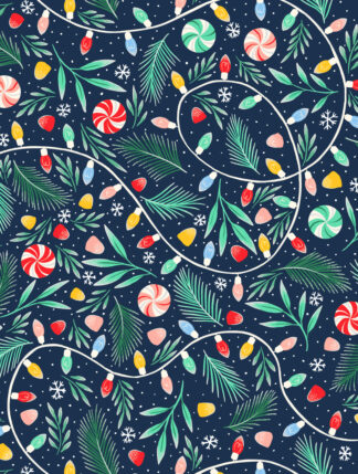 Peppermint Twinkle Bulk Wrapping Paper