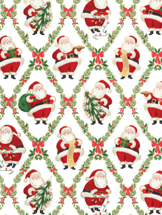 Classic Santa Bulk Wrapping Paper
