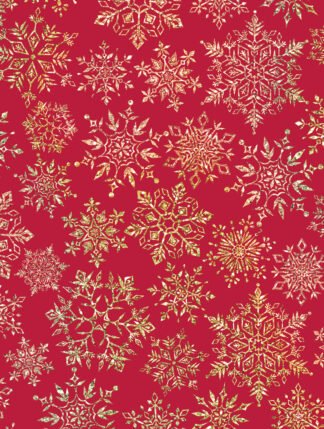 Sparkleflake Gold Red Bulk Wrapping Paper