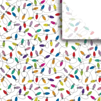 Jillson Roberts Bulk Tissue Paper - Christmas Lights White Bulk Tissue Paper