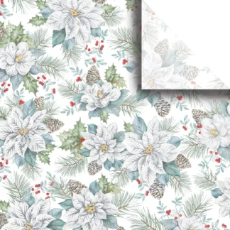 Jillson Roberts BulkTissue Paper - Snowdrift Floral Bulk Tissue Paper