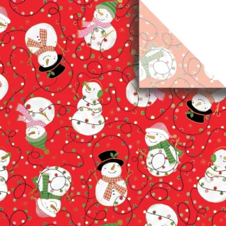 Jillson Roberts Bulk Tissue Paper - Snowman & Lights Bulk Tissue Paper